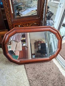 Vintage Art Deco era Large Beveled Mirror