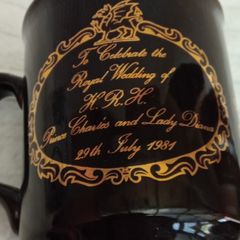 Vintage Commemorative Mugs Celebrating The Wedding Of Princess Diana Spencer To Prince Charles