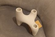 Cream ceramic 3 candle holder