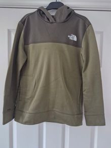 Green Northface Hoodie