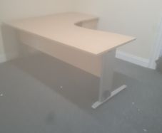 2 metre managers corner of desk with desk