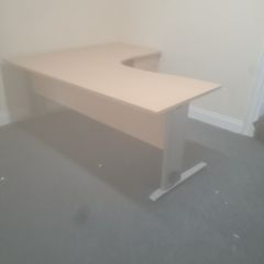 2 metre managers corner of desk with desk