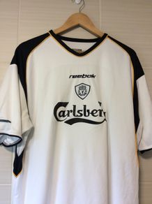 Liverpool Jersey. Season 2001/2002. Official Reebok Away Jersey From 2001. Authentic Original. Not A Modern Day Remake.