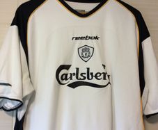 Liverpool Jersey. Season 2001/2002. Official Reebok Away Jersey From 2001. Authentic Original. Not A Modern Day Remake.