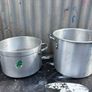 3 Aluminium catering kitchen large pots x3 Image 6