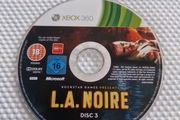 L A. NOIRE Disc 3 only  Xbox360 Games Original