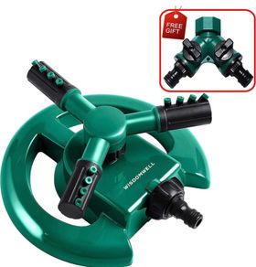Garden Sprinkler Automatic Lawn Water Sprinkler 360 Degree 3 Arm Rotating Sprinkler System for Watering Your Lawn Plants Flowers Veggies and More (FREE POSTAGE)