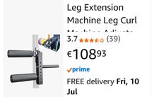 leg extension attachment