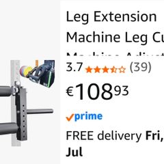leg extension attachment