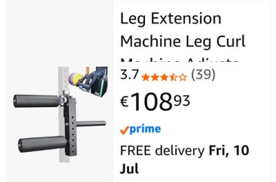 leg extension attachment