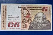 Ireland 1977 Scotus 5 Pound Banknote