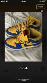 Boys Lace Up Nike High-top Trainers Size UK 1.5