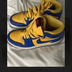 Boys Lace Up Nike High-top Trainers Size UK 1.5