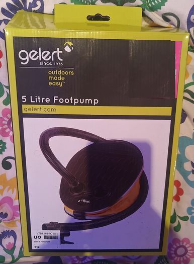 5 litre footpump for air-mattress