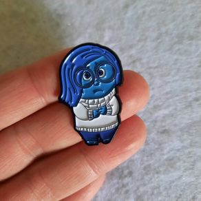 Sadness Inside Out Enamel Pin Brooch Badge Cartoons Animation Jewellery and Gifts