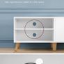 New Retro TV Stand Cabinet Display - FREE P&P Image 6