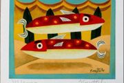 Graham Knuttel Limited Edition Print - Red Spotted Fish ed. 2000