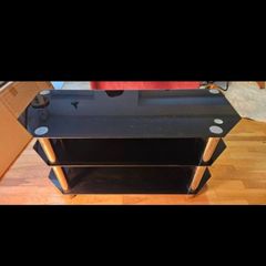 Glass tv table