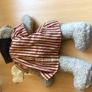 collectible tradtional style glass eyed Teddy bear dressed in usa stars and stripes Image 7
