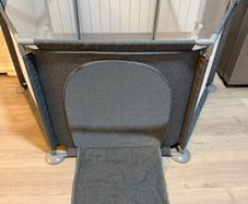 Babylo Hexagonal Playpen with Zip Door - Grey