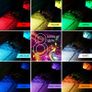 Car Interior 72 LED Strip Lights RGB Remote USB 4PCS RGB Remote Music Control Image 4