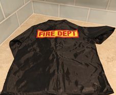 Halloween costume fire fighter 5/6 years old with hat