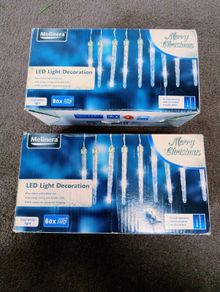 160 LED Indoor / Outdoor Christmas Icicle Lights