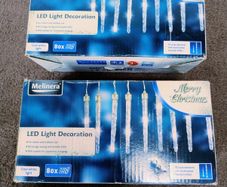 160 LED Indoor / Outdoor Christmas Icicle Lights