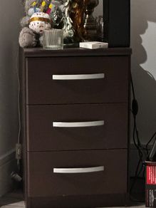 Bed side lockers set of two