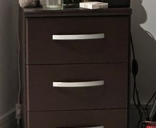 Bed side lockers set of two