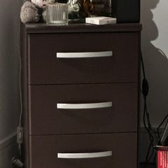 Bed side lockers set of two