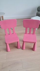 2 ikea kids chairs
