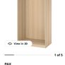 Pax light oak wardrobe Image 5