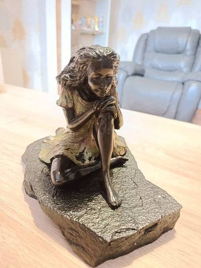 Irish bronze Genesis figurine