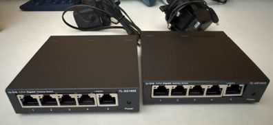 TP-Link TL-SG105S 5 Port Gigabit Network Switch x2