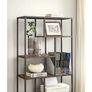 Bookcase Industrial style 6 storey bookcase height 180 cm Image 2