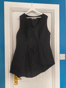 Black Ivan Grundahl v neck top