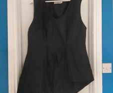 Black Ivan Grundahl v neck top