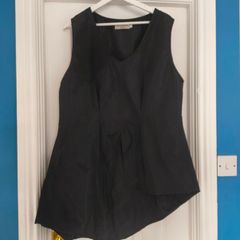 Black Ivan Grundahl v neck top