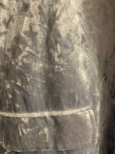 Silver crushed velvet blazer