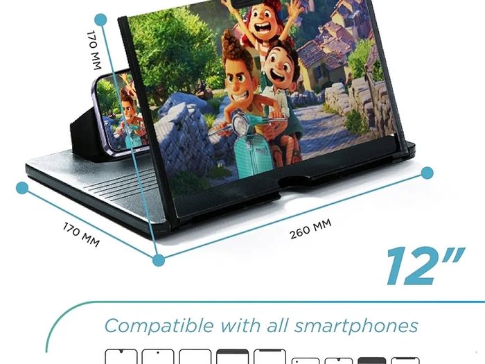 12 Inch Mobile Phone Screen Magnifier for Smartphone - Gadgets for Teenage Boys Phone Magnifier Gifts for Men or Dad Birthday