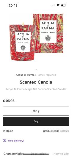 Acqua Di Parma candle