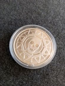 USA Skull 1 Ounce 999 Silver Coin 2009