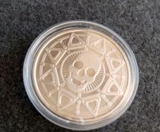 USA Skull 1 Ounce 999 Silver Coin 2009