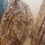 Gallery Ladies Biege and Gold Sequin Party Sparkle Top Uk 20 includes Postage Image 5