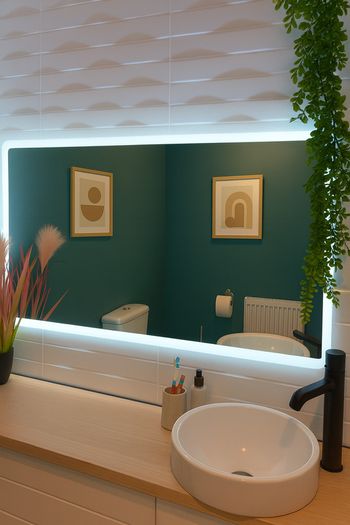 LED Bathroom mirror  Illuminated Mirror LED Bathroom Mirror  Bathroom Mirror Wall Mirror Bathroom Mirror with Lighting Bathroom Mirror LED Touch