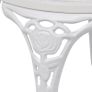 Bistro Chairs 2 pcs Cast Aluminium White Image 5