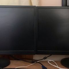 2x AOC e2270sw 21.5" Monitors
