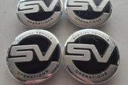 4 x Land Rover Special Vehicle Centre caps.  FREE POST
