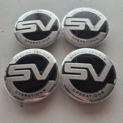 4 x Land Rover Special Vehicle Centre caps.  FREE POST
